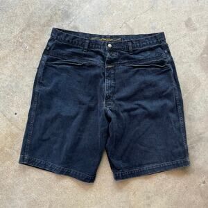 Vintage 90's Marithe Girbaud Francois Black Denim Baggy Jorts - 40